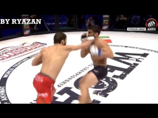 Жесткое попадание навcтречу и брутальное добивание от Александра Шаблия!