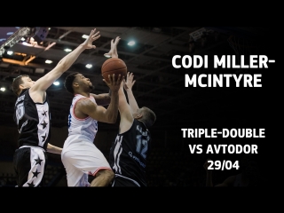 Codi Miller-McIntyre Triple-Double vs Avtodor - 16 pts, 16 ast  10 reb!